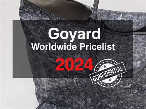 The 2024 Goyard Price List (EXTENDED Paris Edition)!